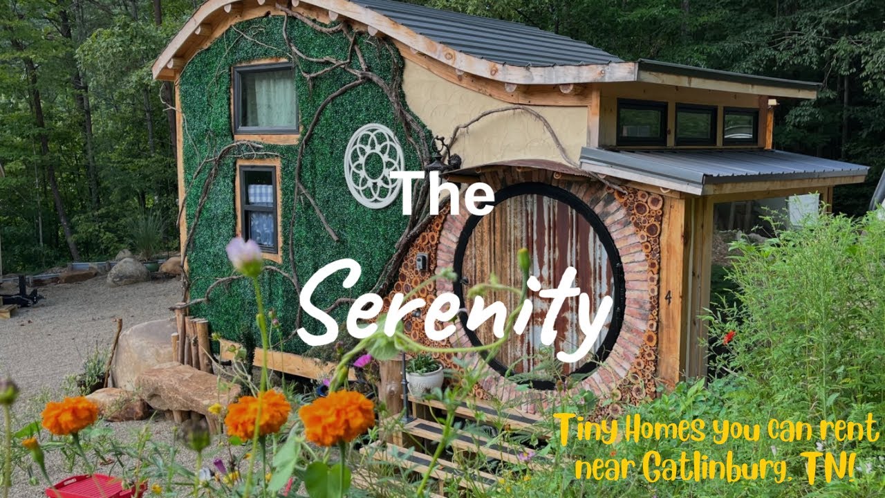 "The Serenity" hobbit tiny home at Mountain Shire overnight rentals ...
