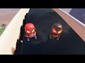 Unlocking Miles Morales and Peter Parker (Spider-Men) in AstroBot! Winter Wonder stage.