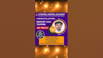 63 Students got NIT Trichy from JMA out of Total 115 seats in NIT Trichy | India’s No.1 Institute
