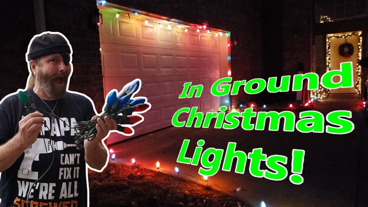 How To Install Christmas Lights IN THE GROUND YouTube