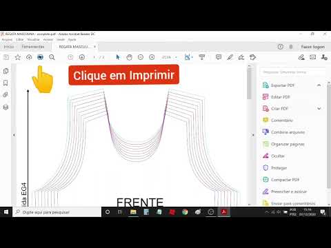 Como Imprimir Moldes em PDF Tamanho A4 - Imprima Molde Digitais