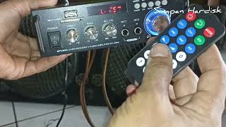 Mini Amplifier 600w pasang di subwoofer 10 inchi rockford fosgate 4ohm 380 watt 2 biji
