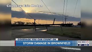 Storm damage reported in Brownfield, Levelland after Friday night winds