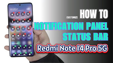How to Customize Notification Panel | Status bar on Redmi Note 14 Pro 5G