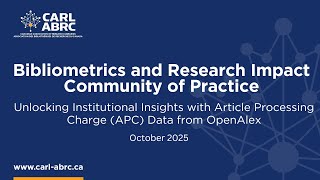 Unlocking Institutional Insights with Article Processing Charge (APC) Data from OpenAlex