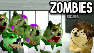 SOBREVIVIRÍAS a un APOCALIPSIS ZOMBIE en una ESCUELA? (RETO DE la ESCUELA) - Hilos con cheems