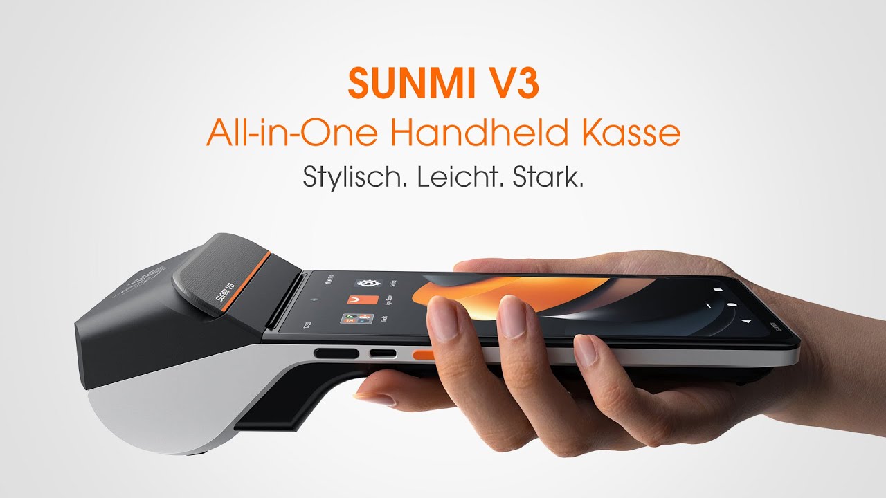 SUNMI V3 | Handheld cash register - dual printer, NFC & HD+