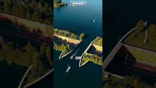 UNIQUE BRIDGE IN THE NETHERLANDS, the Veluwemeer Aquaduct