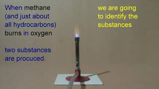 Methane burn with oxygen