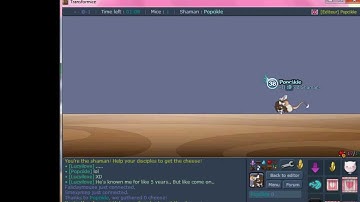 Transformice: How to run in place and backwards