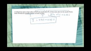 Setting up linear models