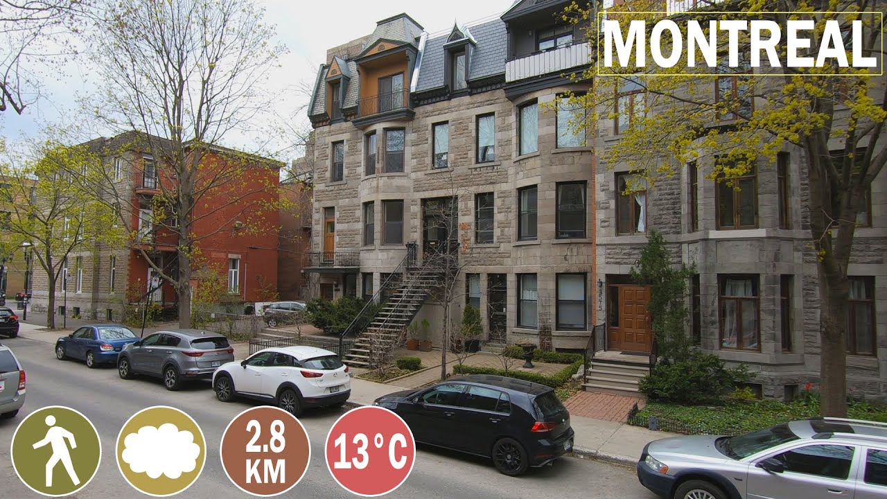 Montreal Walks in Plateau from Milton Park to La Fontaine Park