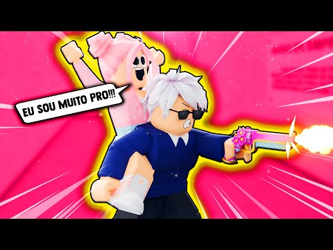EU FALO E MEU NAMORADO JOGA! MURDER MYSTERY 2 [ROBLOX]