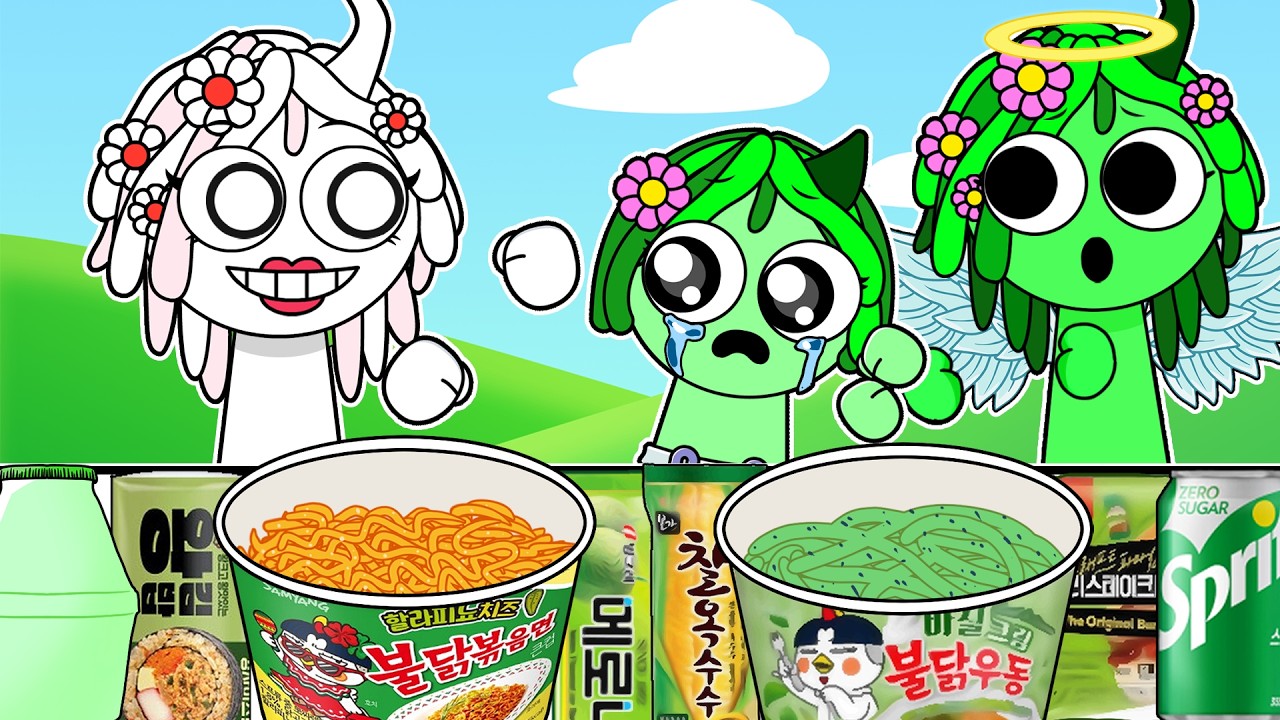 MEAN VINERIA MOM LOVED THE TWIN SISTER MORE! +Angel Incredibox Sprunki - Convenience Store MUKBANG