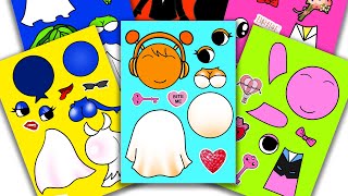 Peel & Playincredibox Sprunki Sticker Book - Oren X Pinki, Wenda X Simon, Gray X Aqua