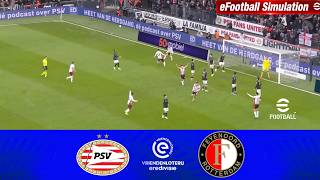 PSV - Feyenoord [1-1] Hoogtepunten | Eredivisie 2026/27 | Wedstrijd vandaag ! PES21 Simulation