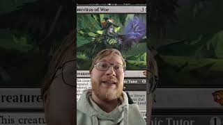 Demonic tutor.. on a freaking creature?! #secretsofstrixhaven #magicthegatheringcommunity