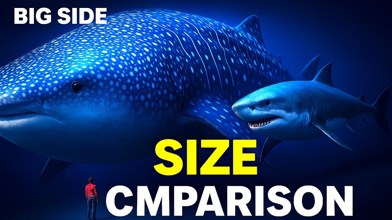 Biggest Sharks in the World 🦈 | 3D Size Comparison (You Won’t Expect #1)