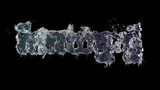 3ds max with PhoenixFD plugin text water 02