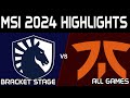 Tl vs fnc highlights all games msi 2024 play team liquid vs fnatic by onivia