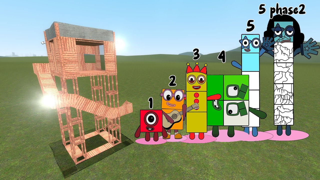 I FOUND THE NEW (5 PHASE 2) SPRUNKI NUMBERBLOCKS FIVE , In Garry's Mod