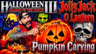 Halloween III Season Of The Witch (1982) Jolly Jack O Lantern Carving | Full How To Tutorial 