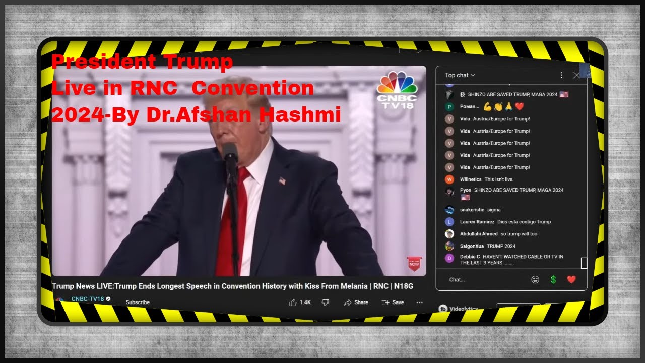 President Trump live in RNC convention-Dr.Afshan Hashmi