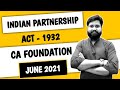 Indian Partnership Act 1932 CA Foundation l CTC Classes