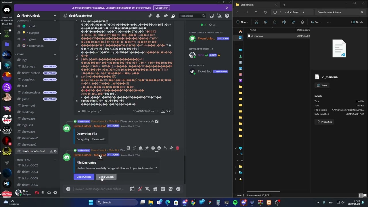 DECRYPT FXAP LUA FIVEM (FIVEM ESCROW) - CLIENT & SERVER FILE - 2024 WORKING - UPDATEDED