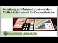 Anleitung zur Materialarbeit: Multiplikationsbrett für Dezimalbrüche von Montessori