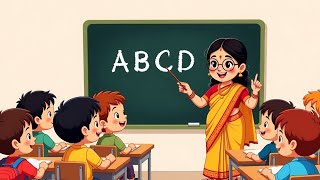 ABCD Song with Moral Values | Hindi Nursery Rhymes | Kids Classroom Learning
