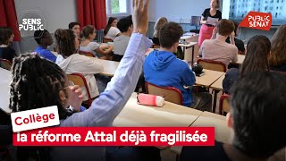 Collège : la réforme Attal déjà fragilisée