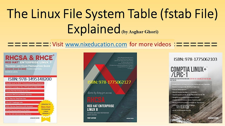 The Linux File System Table (/etc/fstab File) Explained