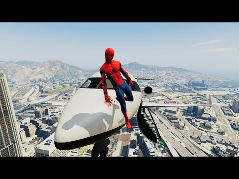 GTA 5 Epic Plane Crashes & Spiderman Ragdolls Ep.23 (Euphoria Physics | Funny Moments)