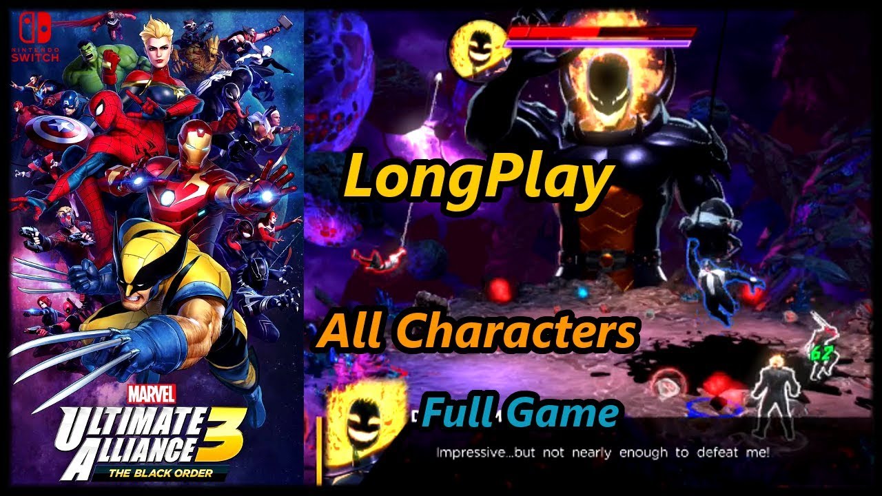 Marvel Ultimate Alliance 3: The Black Order - Longplay (All Characters) 2 Player Co-op Walkthrough