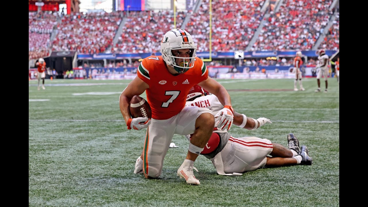 Miami WR Xavier Restrepo Top Plays 202122 Season Win Big Sports