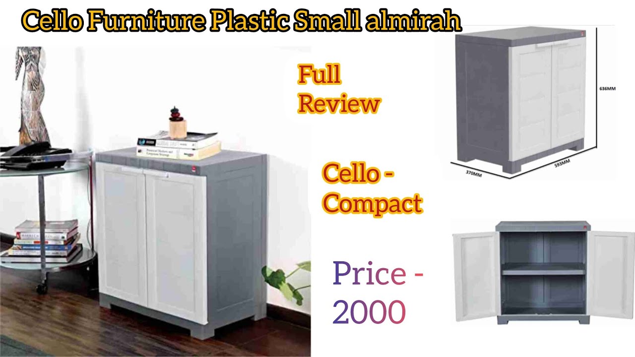 Cello Furniture Plastic Small Dize Multipurpose almirah | Cello Compact ...