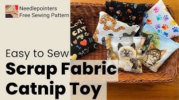 Scrap Fabric Catnip Toy