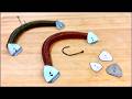 How to make a Tail Blades for Wacky Rig. || Fishing Lure Templates.