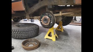 Nissan/Datsun 720 Drum Brakes Nissan 720 Bolt Pattern