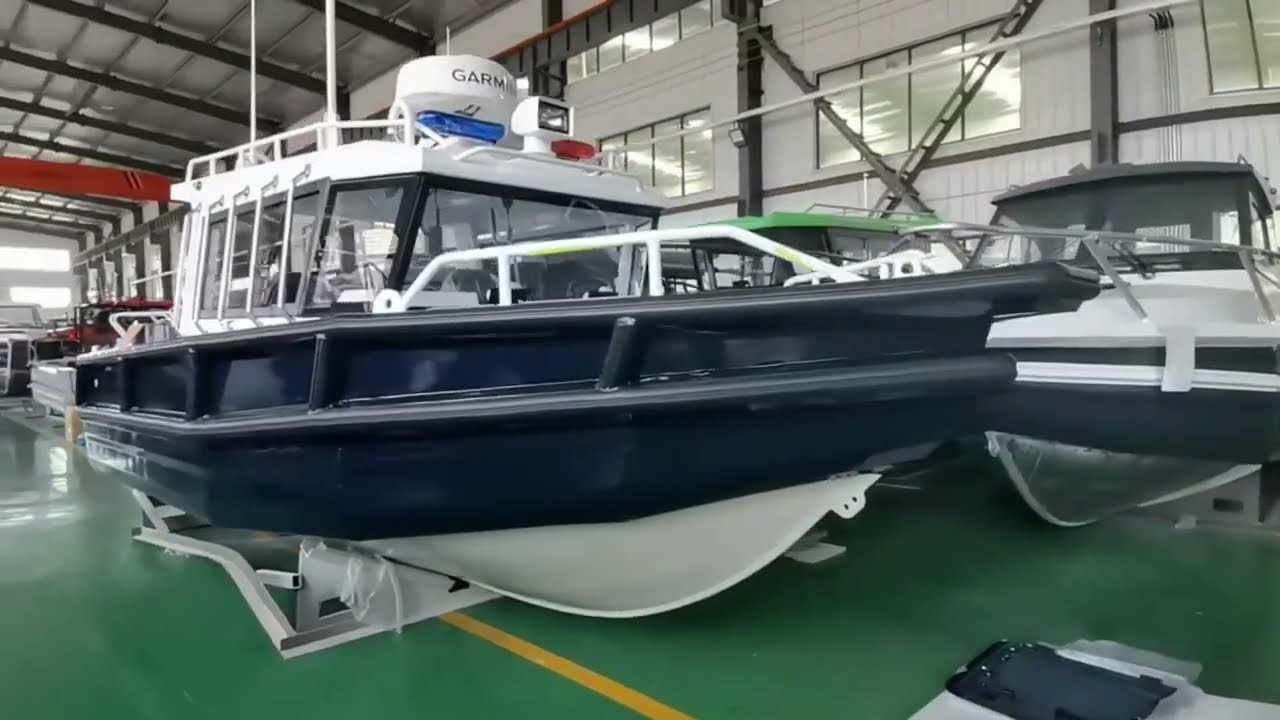 Aluminum police boat for government patrol