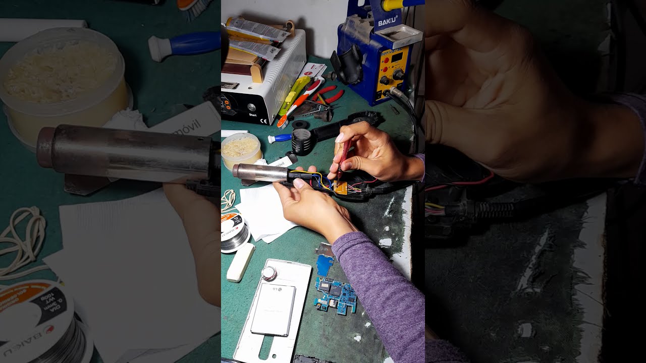 Estación Pistola De Calor y Cautín No Calienta Calor