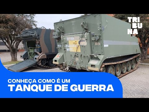 Tanques de guerra dos EUA chegam em Curitiba