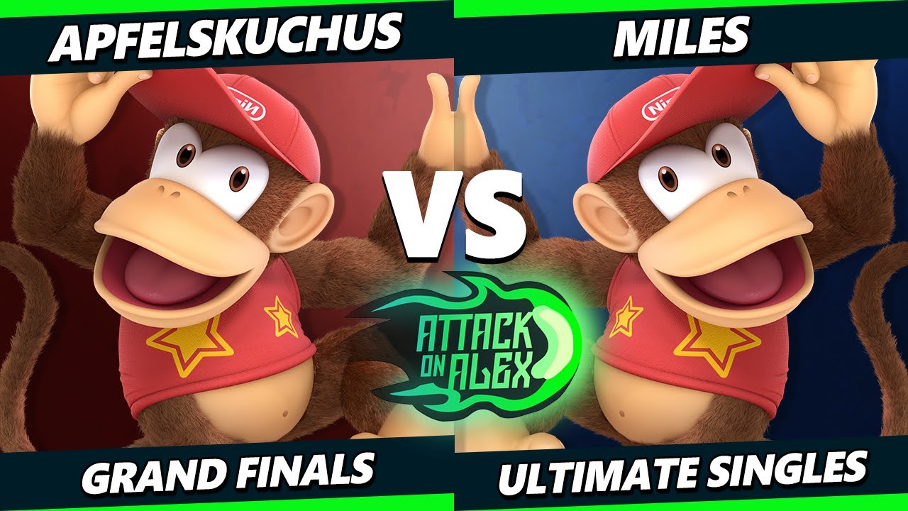 Attack on Alex 41 GRAND FINALS - Miles (Diddy Kong) Vs. Apfeluskuchus (ZSS, Diddy) Smash Ultimate