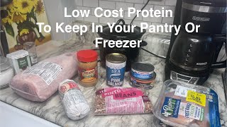 Low Cost Protein To Keep In Your Pantry Or Freezer #lowincome #mobilehome #cooking