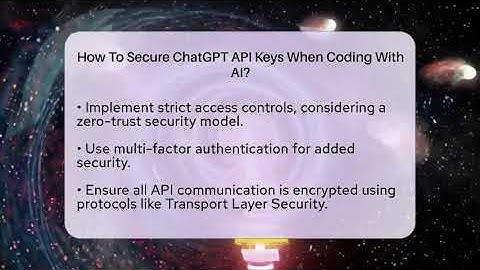 How To Secure ChatGPT API Keys When Coding With AI? - Learning To Code With AI
