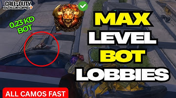 *NEW* BO7 SOLO MAX PRESTIGE XP BOT LOBBY GLITCH! FASTEST UNLOCK ALL CAMOS GLITCH!
