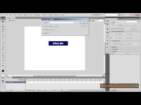 Creating Buttons in Adobe Flash