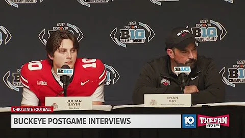Ryan Day, Julian Sayin postgame interview | Ohio State vs. Indiana — Big Ten Championship