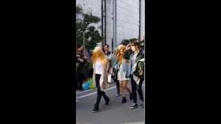 20150417 Red Velvet arrive at Music Bank